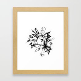 Flower & bells  Framed Art Print
