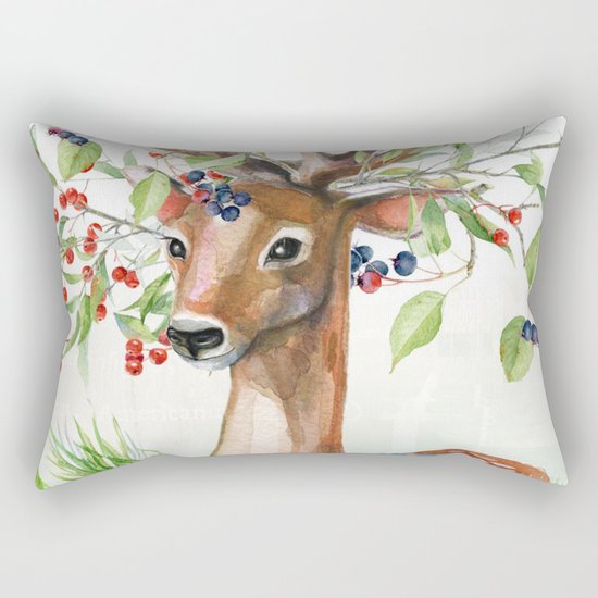 Winter animal #4 Rectangular Pillow