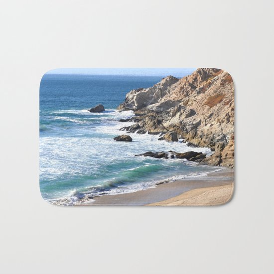 CALIFORNIA COAST - BLUE OCEAN Bath Mat