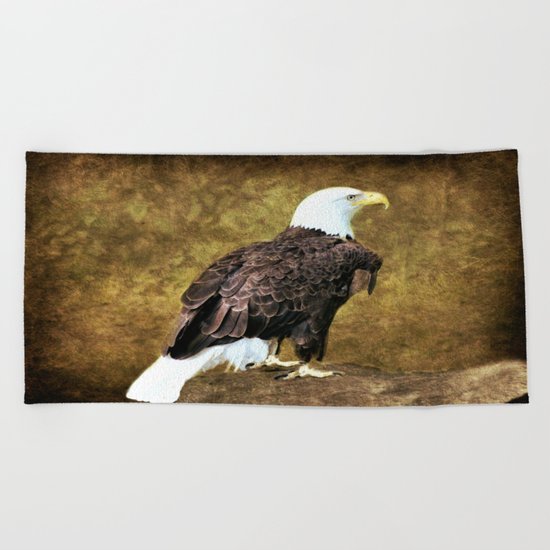 American Bald Eagle Beach Towel