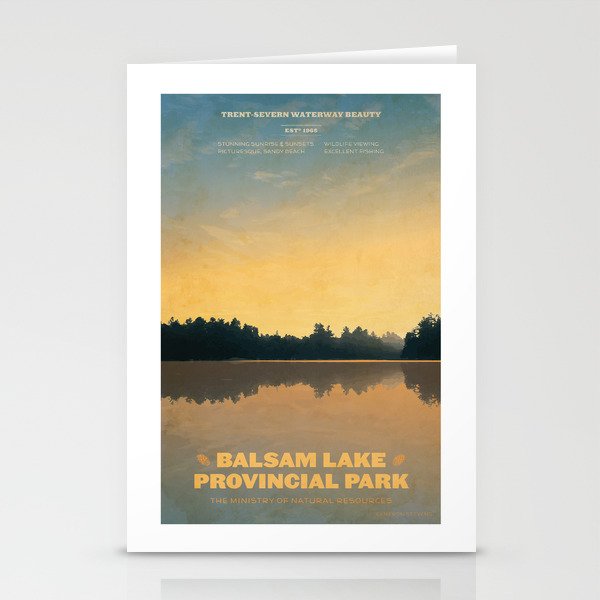 Balsam Lake Provincial Park Stationery Cards