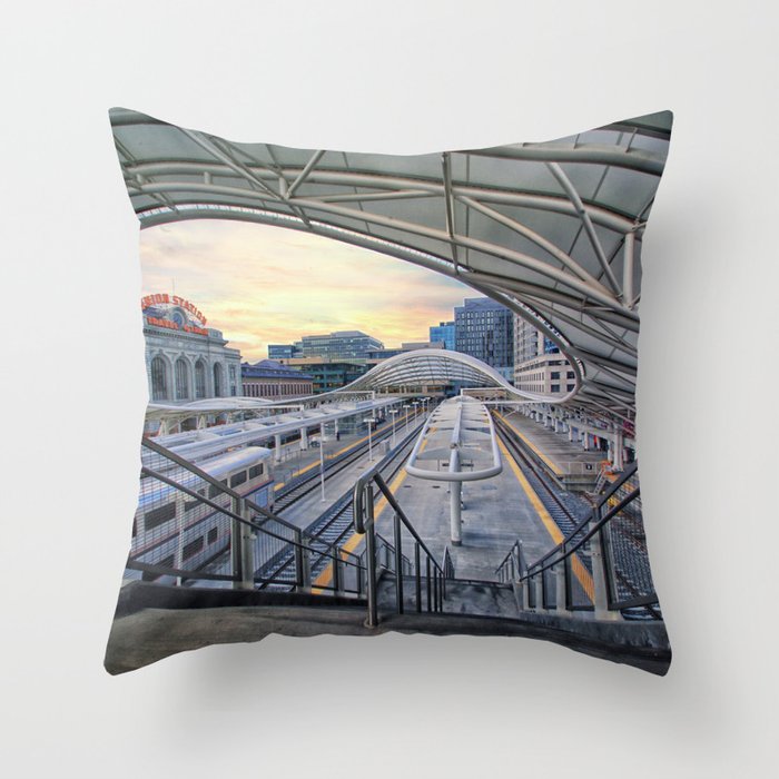 Union Station Sunrise Throw Pillow