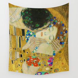 Gustav Klimt "The Kiss" (detail) Wall Tapestry