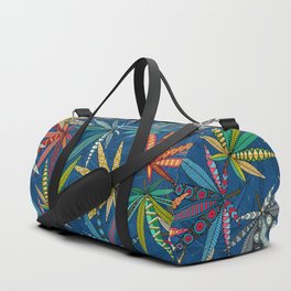 Marijuana Cannabis Leaf Vintage Style Duffle Bag 420 Gym Duffel