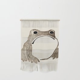 Unimpressed Frog Meika Gafu by Matsumoto Hoji 1814 - Frog Wall Hanging