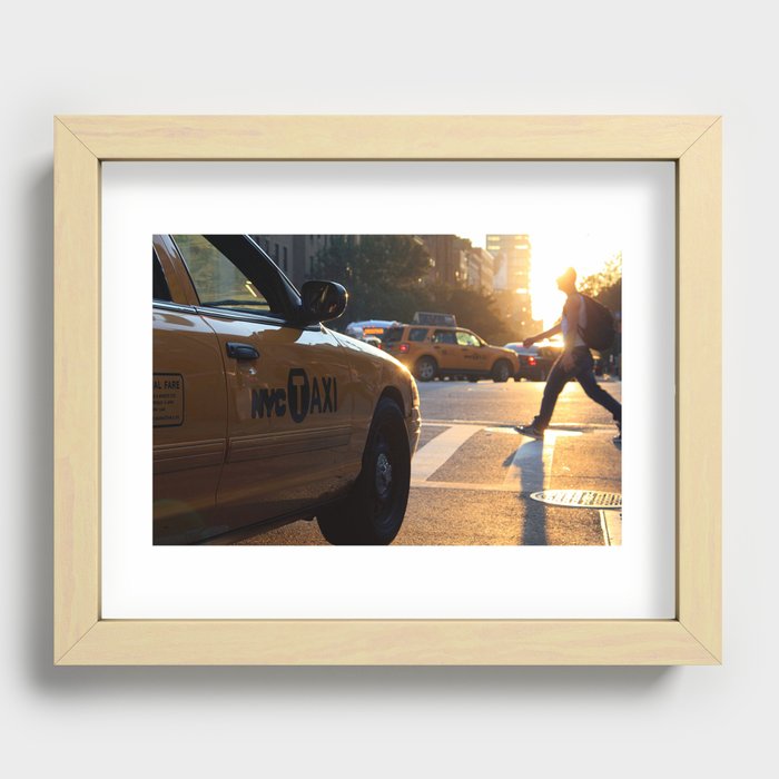 Sunset On 14th St. Recessed Framed Print