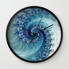 Sound of Seashell - Fractal Art Wall Clock