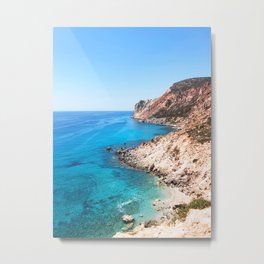 208. Perfect Beach, Greece Metal Print