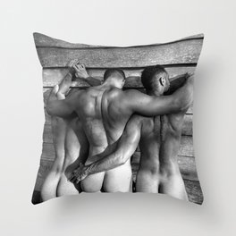Threesome Throw Pillow
