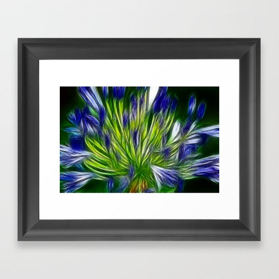 Painted blue Framed Art Print