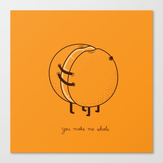 My better half Canvas Print