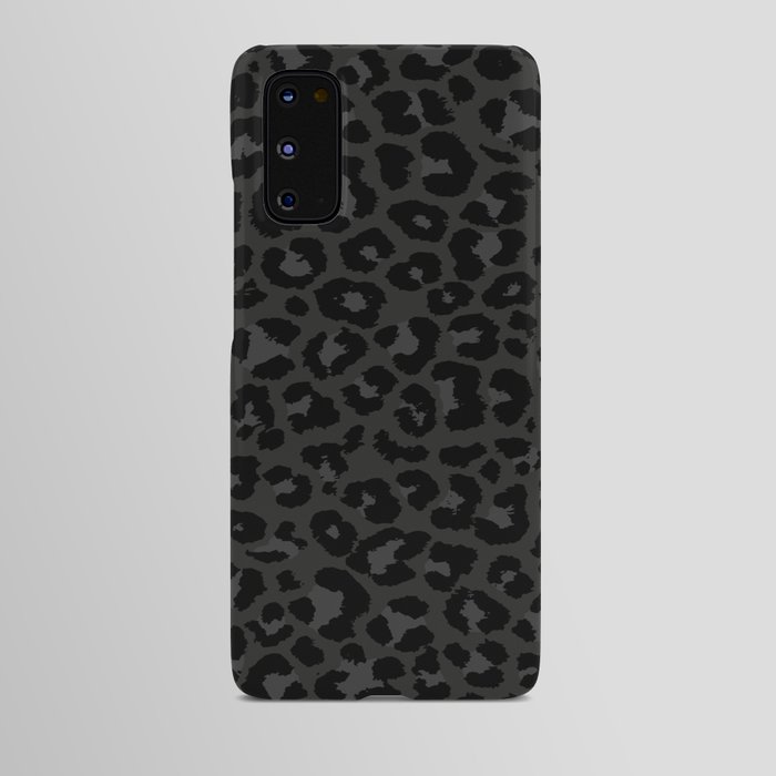 Dark leopard print Android Case