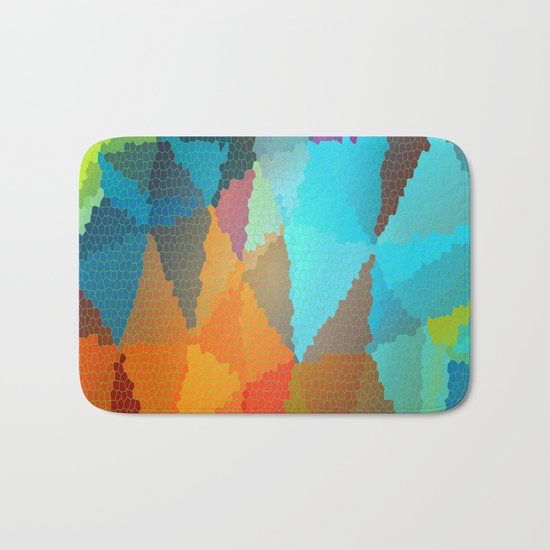 Stained Glass Bath Mat