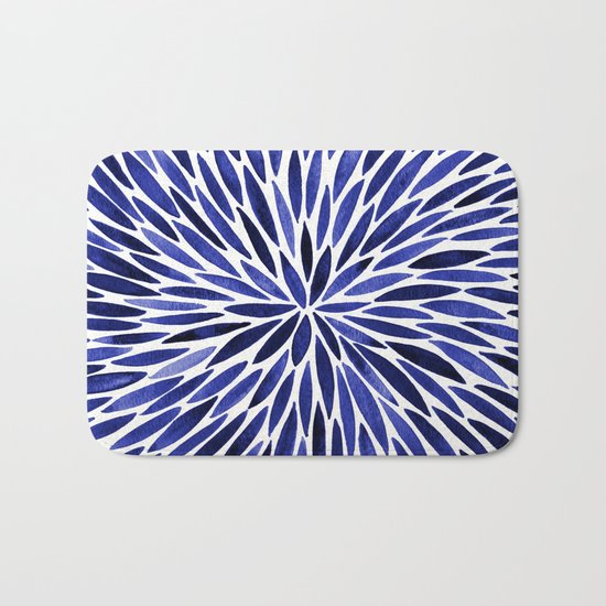 Navy Burst Bath Mat