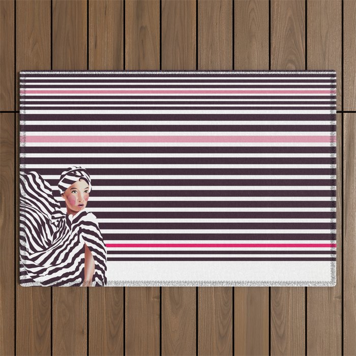 Stripes & Beauty Outdoor Rug