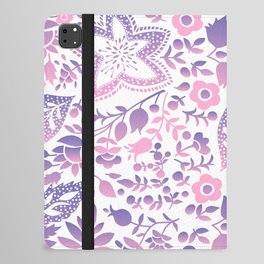 Blossoms and leaves Lilac ´n candy Gradient  iPad Folio Case