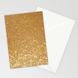 gold glitter Stationery Card