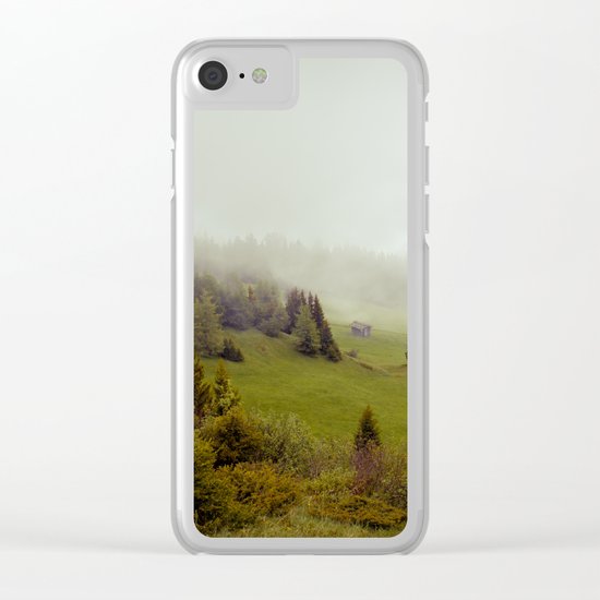 Misty Forest Clear iPhone Case
