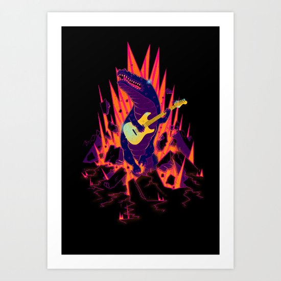 CROC & ROLL Art Print