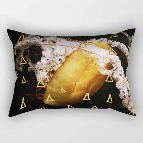Golden Burn (nautic animal, nature photography) Rectangular Pillow