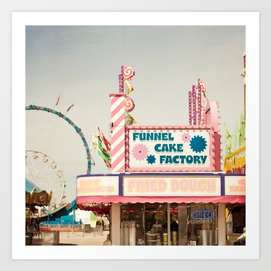 Carnival Funnel Cake Factory Art Print
