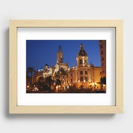 Valencia by night Recessed Framed Print