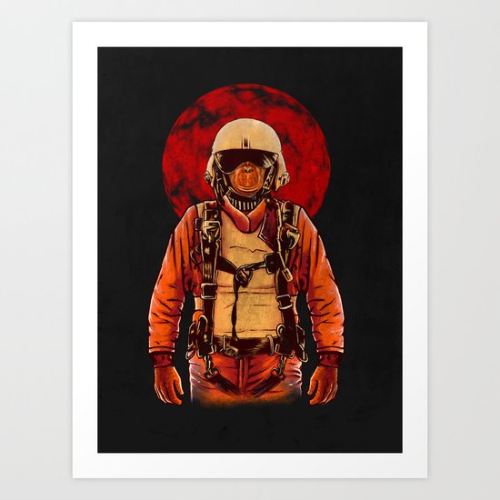 parachutist Art Print