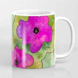 FIVE MAGENTA FLOWERS by LISETTE Coffee Mug