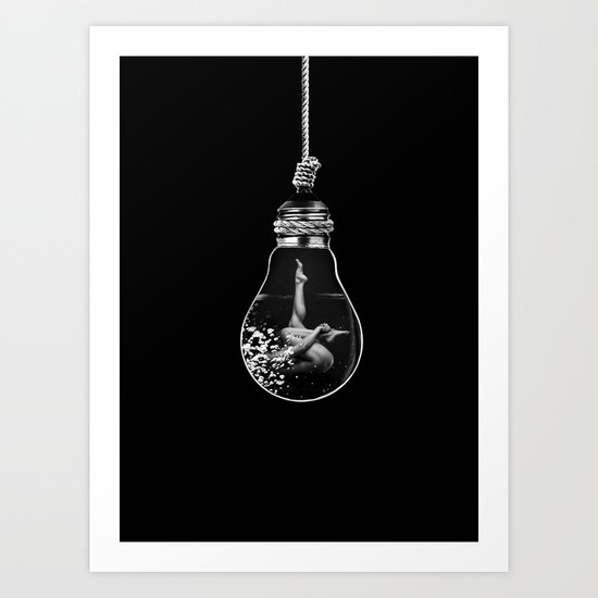 Black and Light Art Print