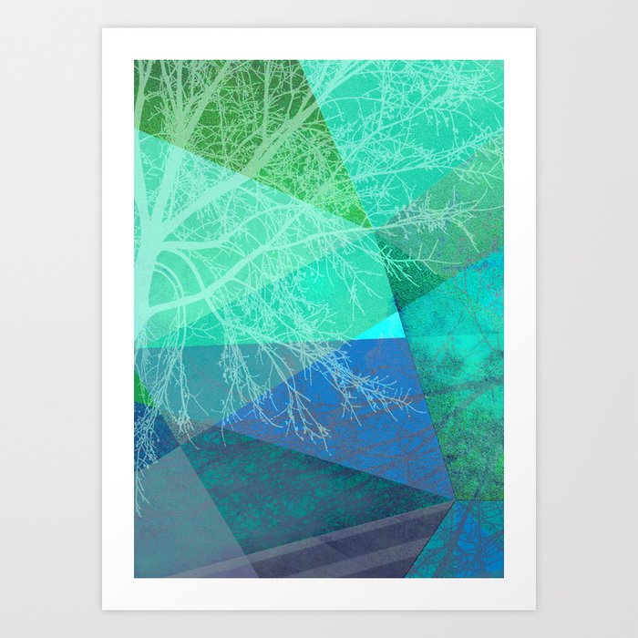 P19-C Trees and Triangles Art Print