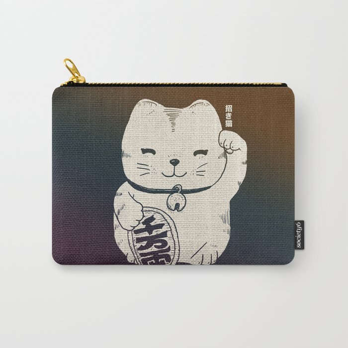 FORTUNE CAT Carry-All Pouch