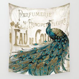 Peacock Jewels Wall Tapestry
