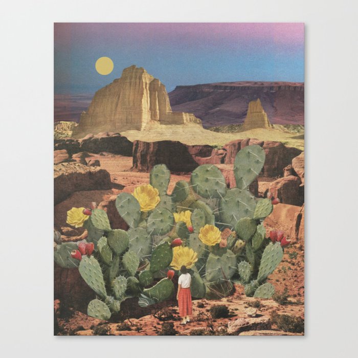 Cactus Flower Canvas Print