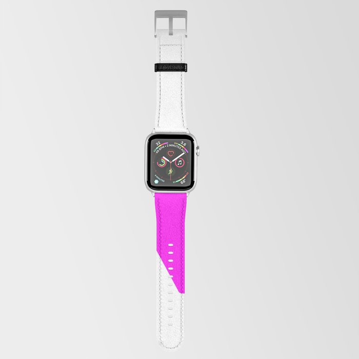 k (Magenta & White Letter) Apple Watch Band