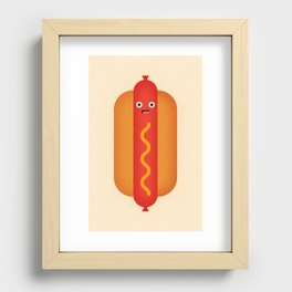 Hot Dog Recessed Framed Print