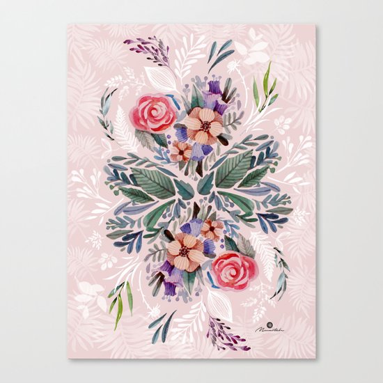 Flower love Canvas Print