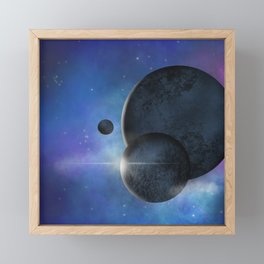 Space frontier Framed Mini Art Print