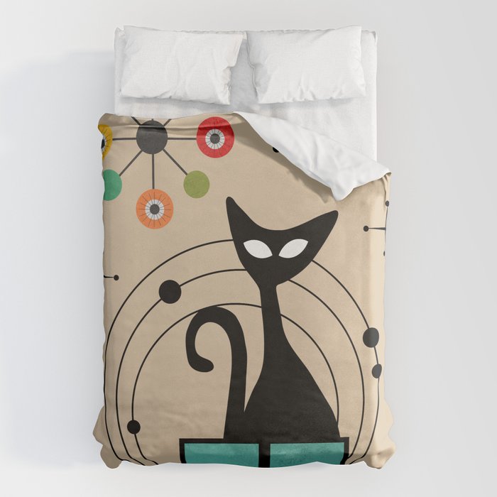 Christmas cat duvet covers sales