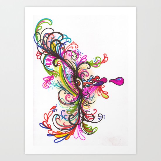 Lonely Teardrop Art Print