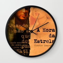 The hour af the star - theater poster original Wall Clock
