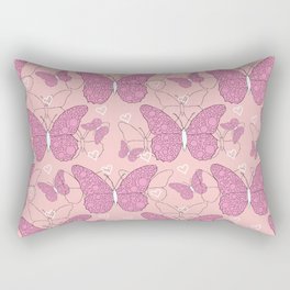 Bubble Butterflies Rectangular Pillow