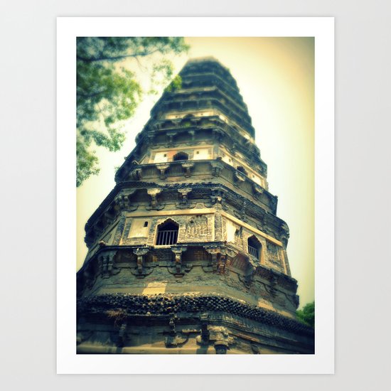 Tiger Hill Pagoda Art Print