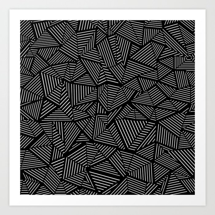 Abstraction Linear Art Print by projectm | Society6