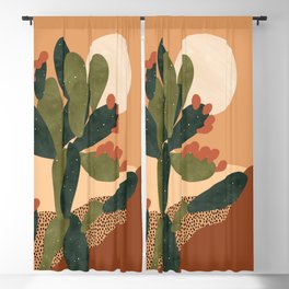 Prickly Pear Cactus Blackout Curtain