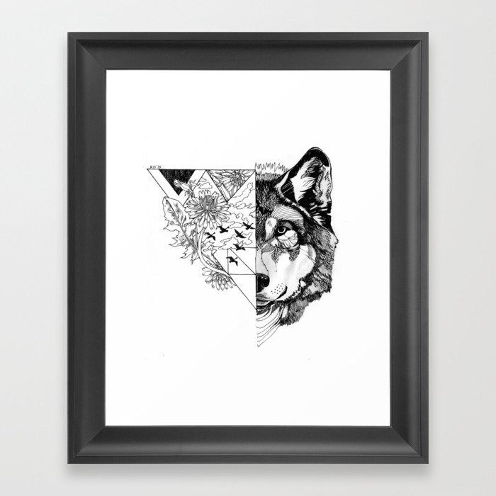 Wolf Sight Framed Art Print