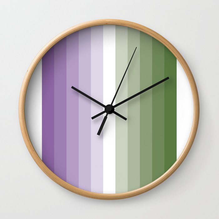 Genderqueer Pride Gradient Wall Clock