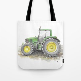 Green tractor Tote Bag