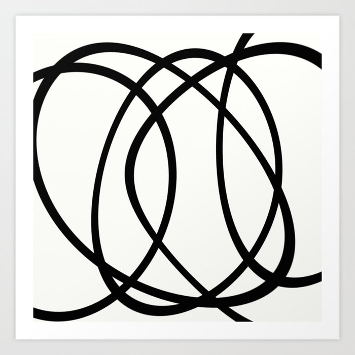 Community Black And White Abstract Art Print By Printpix Society6