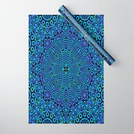 Chaos in Blue Wrapping Paper