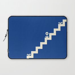 Simple minimal stairs with flower and sprout 4 Laptop Sleeve